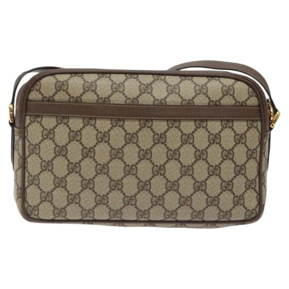 GUCCI GG Supreme Shoulder Bag PVC Beige Gold - Picture 2 of 16